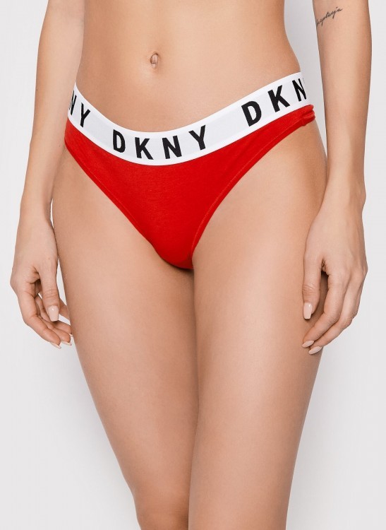 Трусики стринги DKNY Cozy Boyfriend DK4529 красный 