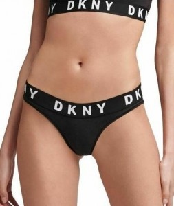 Трусики стринги DKNY Cozy Boyfriend DK4529 черный 