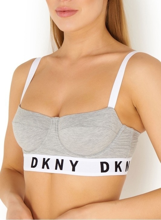 Бюстгальтер-топ DKNY Cozy Boyfriend DK4521 серый